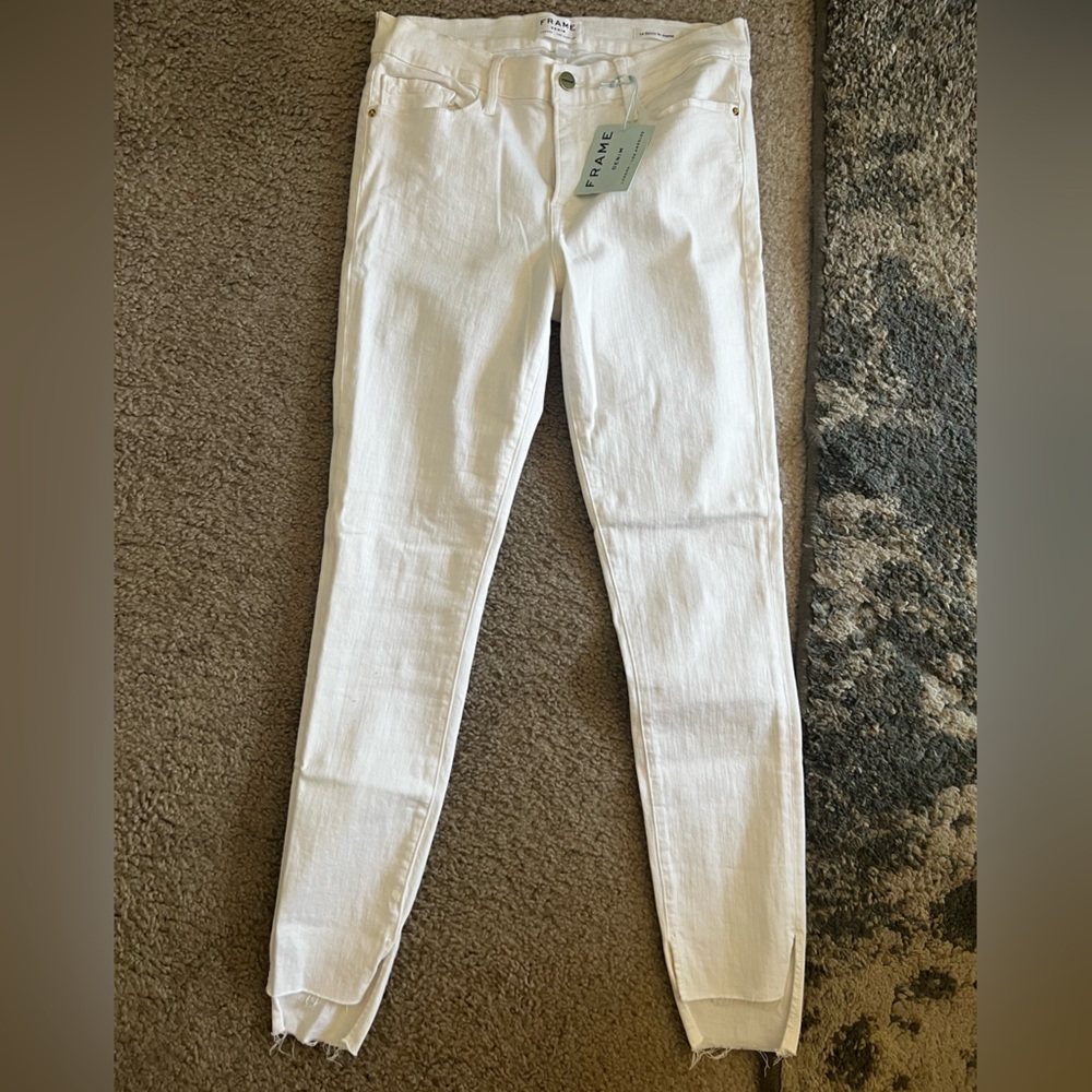 Frame Denim Women's Ivory Skinny Jeans
